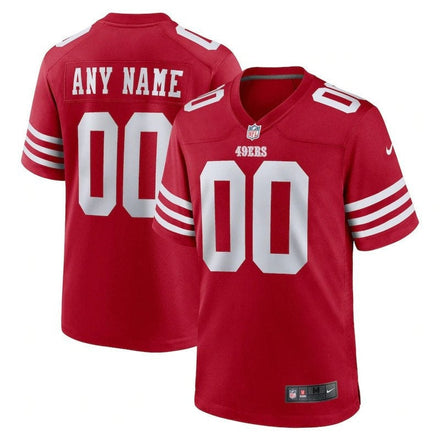 San Francisco 49ers - Scarlet Custom Jersey